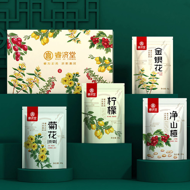 守正创新的中药饮片包装设计案例，睿济